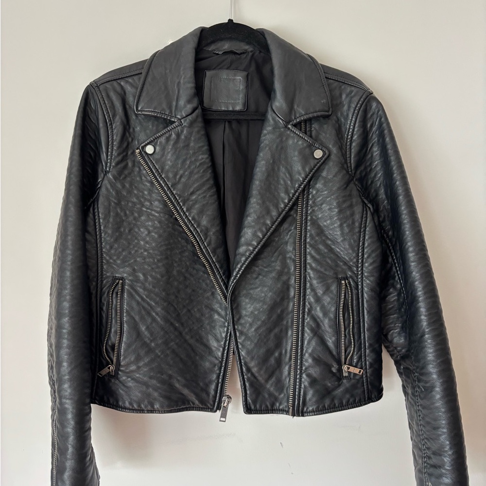 A&F Vegan Leather Jacket